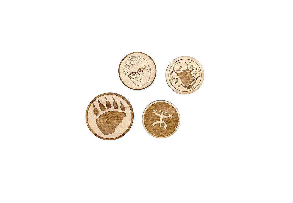 1 Wooden Tokens