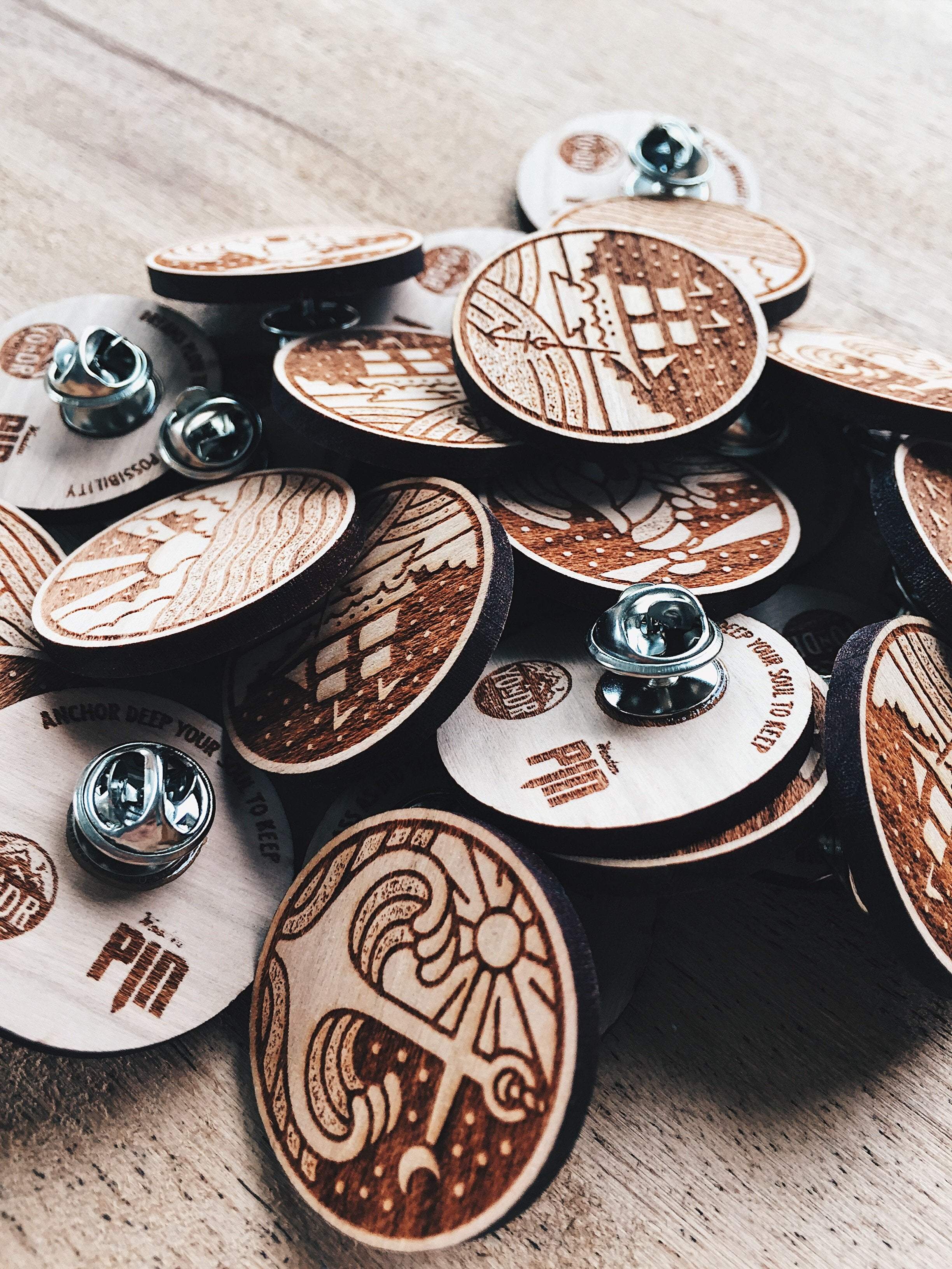 Wooden cheap hat pins